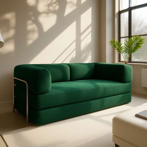 Sofá Cama Bloom Bouclé Linho (PROMOÇÃO) 