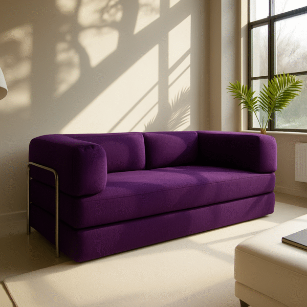 Sofá Cama Bloom Bouclé Linho (PROMOÇÃO) 