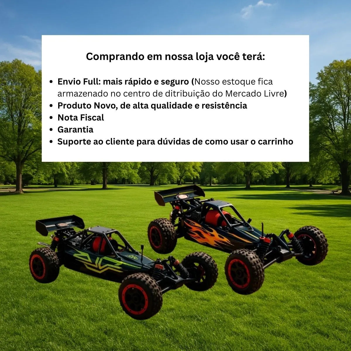 Buggy a Gasolina Controle Remoto 32cc (PROMOÇÃO) 