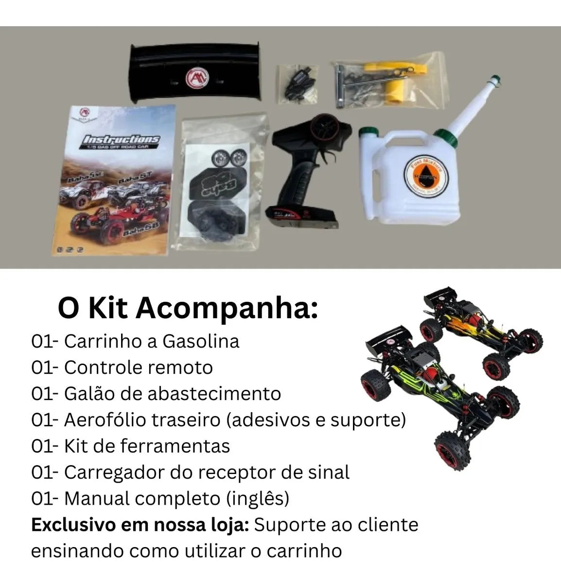 Buggy a Gasolina Controle Remoto 32cc (PROMOÇÃO) 
