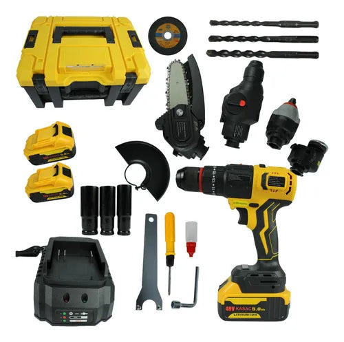 Kit 5 em 1 Brushless Profissional 48V com 2 Baterias (PROMOÇÃO) 