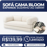 Sofá Cama Bloom Bouclé Linho (PROMOÇÃO) 
