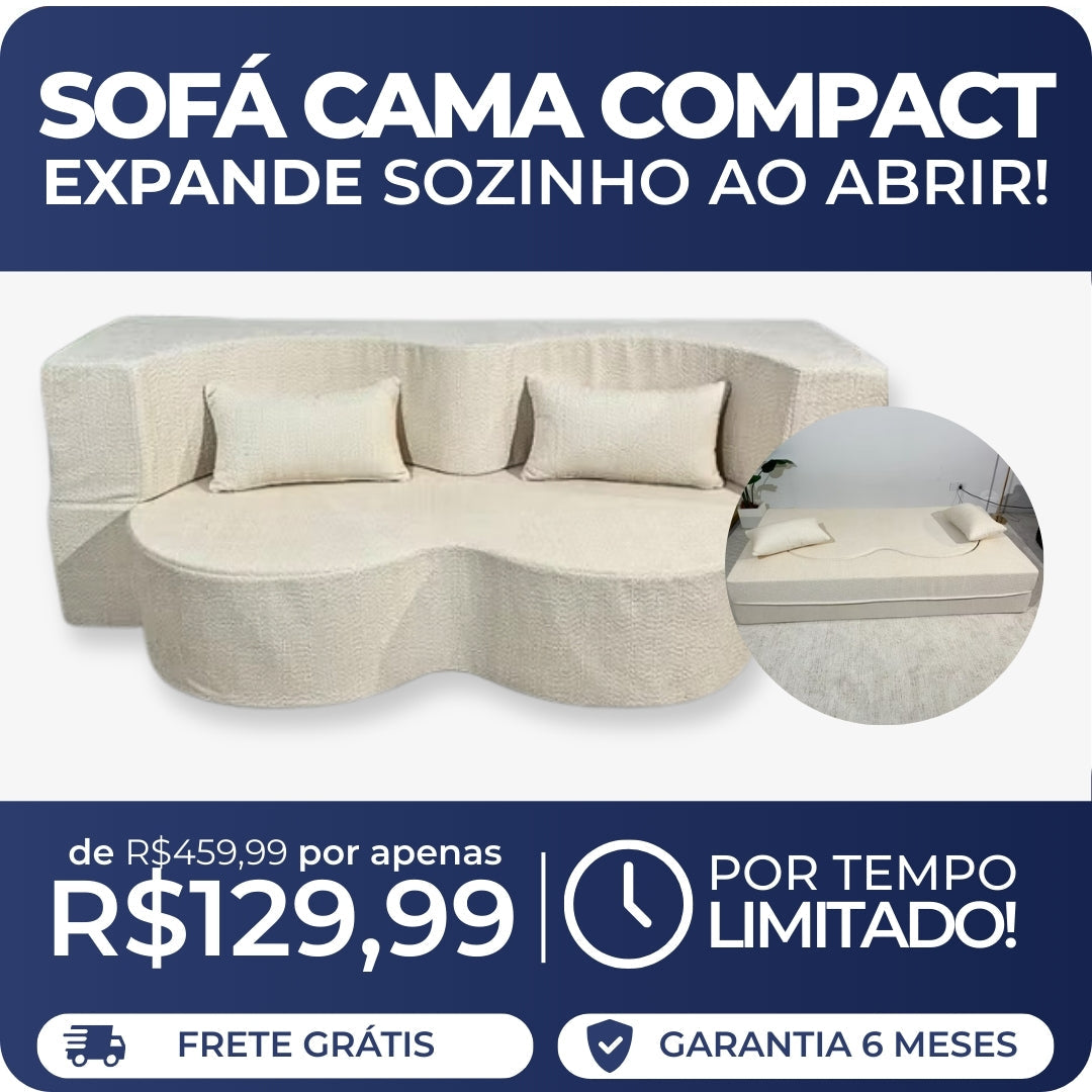Sofá Compact Expande Sozinho ao Abrir (PROMOÇÃO) 
