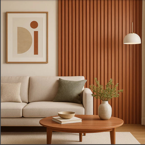 Kit 5 Painéis Ripados WPC Freijó 2,80m x 17cm – Interno e Externo (PROMOÇÃO) 